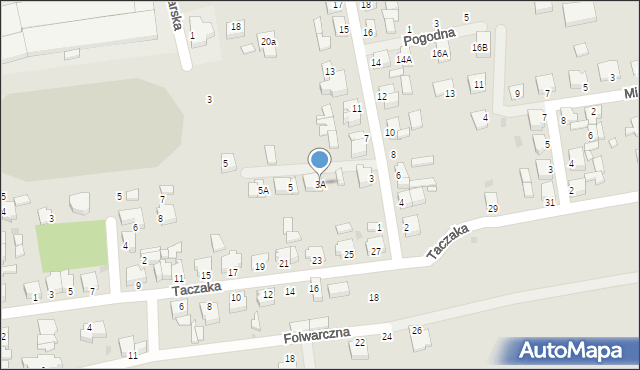 Zbąszyń, Kolonia, 3A, mapa Zbąszyń