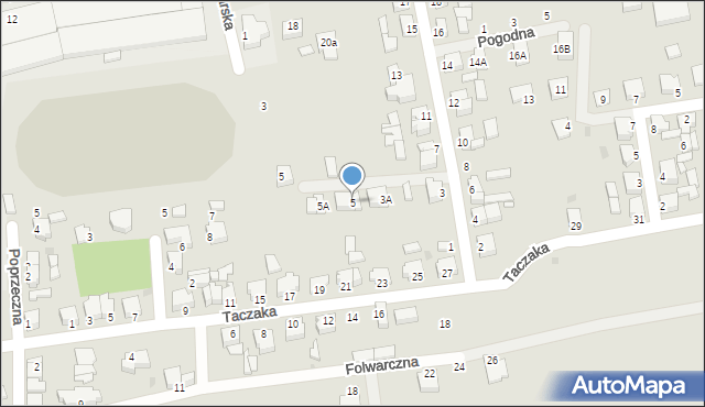 Zbąszyń, Kolonia, 5, mapa Zbąszyń