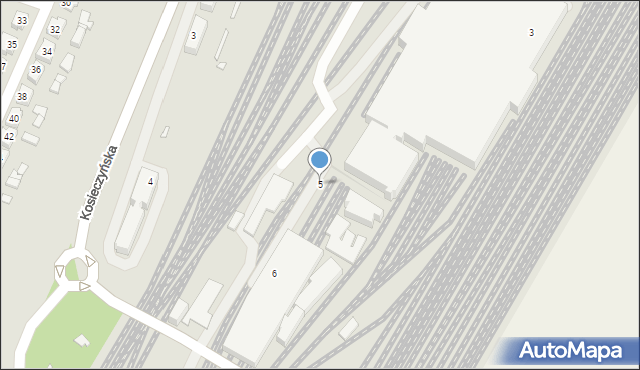 Zbąszynek, Kolejowa, 5, mapa Zbąszynek