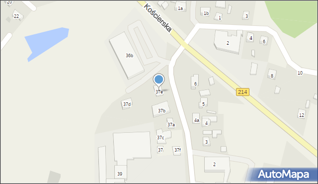 Zblewo, Kościerska, 37e, mapa Zblewo