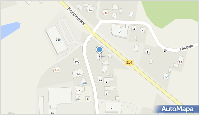 Zblewo, Kościerska, 6, mapa Zblewo