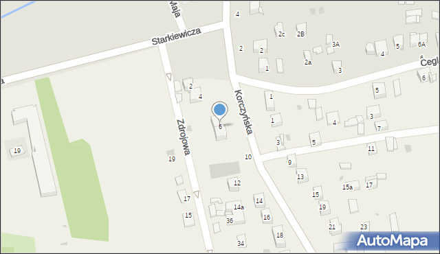 Zbludowice, Korczyńska, 6, mapa Zbludowice