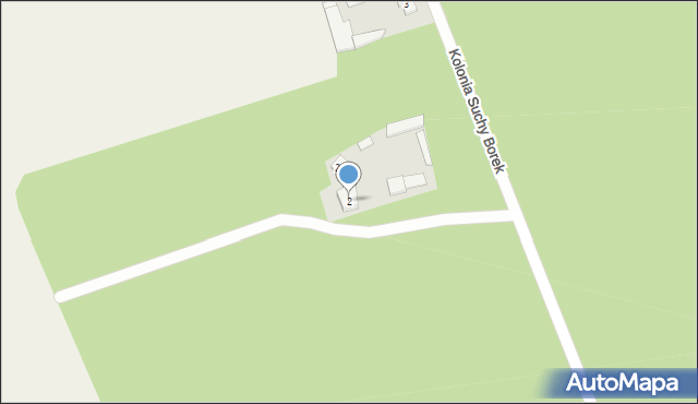 Zbójna, Kolonia Suchy Borek, 2, mapa Zbójna