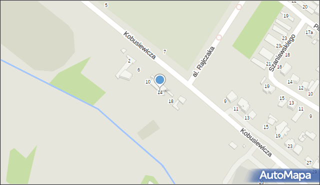 Zduńska Wola, Kobusiewicza Tadeusza, prof. dr., 14, mapa Zduńska Wola