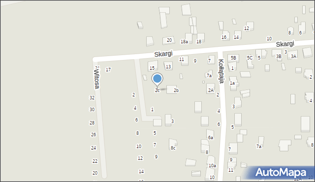 Zduńska Wola, Kołłątaja Hugo, 2c, mapa Zduńska Wola