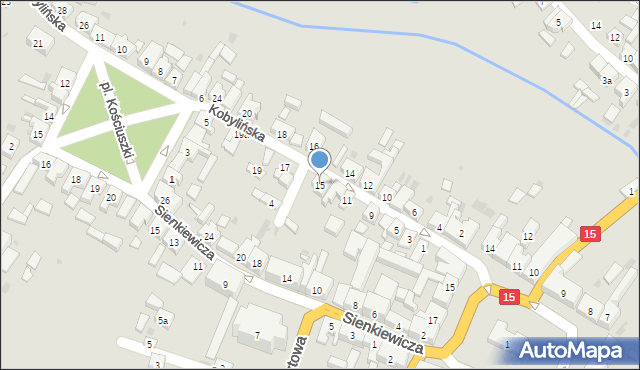 Zduny, Kobylińska, 15, mapa Zduny