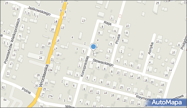 Zduny, Konopnickiej Marii, 2, mapa Zduny