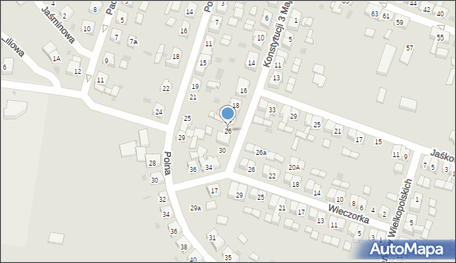 Zduny, Konstytucji 3 Maja, 26, mapa Zduny