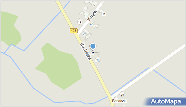 Zdzieszowice, Kozielska, 27, mapa Zdzieszowice