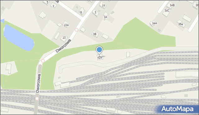 Zebrzydowice, Kochanowskiego Jana, 42b, mapa Zebrzydowice