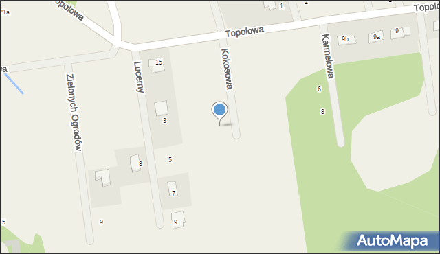 Żelechów, Kokosowa, 8, mapa Żelechów