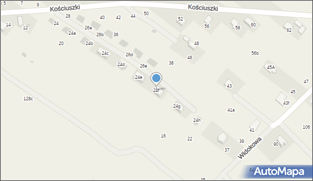 Zelków, Kościuszki Tadeusza, gen., 24f, mapa Zelków