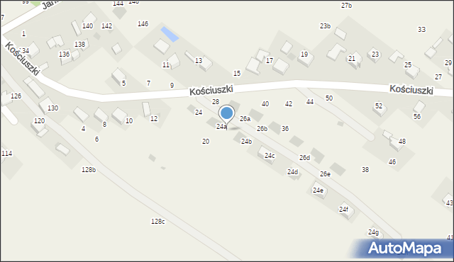 Zelków, Kościuszki Tadeusza, gen., 26, mapa Zelków