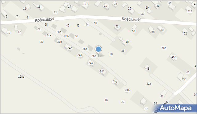 Zelków, Kościuszki Tadeusza, gen., 32, mapa Zelków