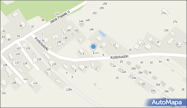 Zelków, Kościuszki Tadeusza, gen., 7, mapa Zelków