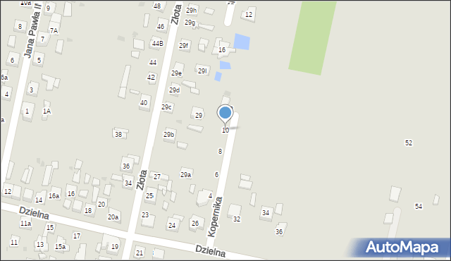 Zelów, Kopernika Mikołaja, 10, mapa Zelów