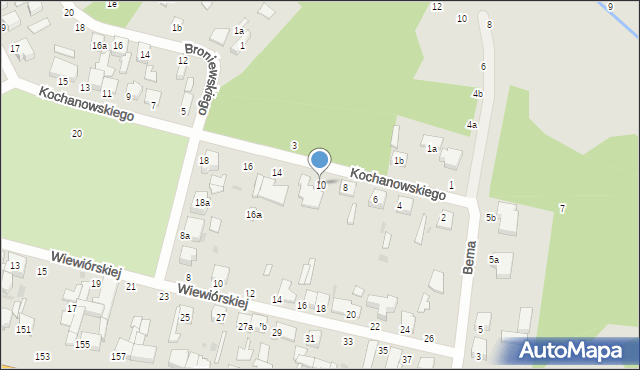 Zgierz, Kochanowskiego Jana, 10, mapa Zgierz