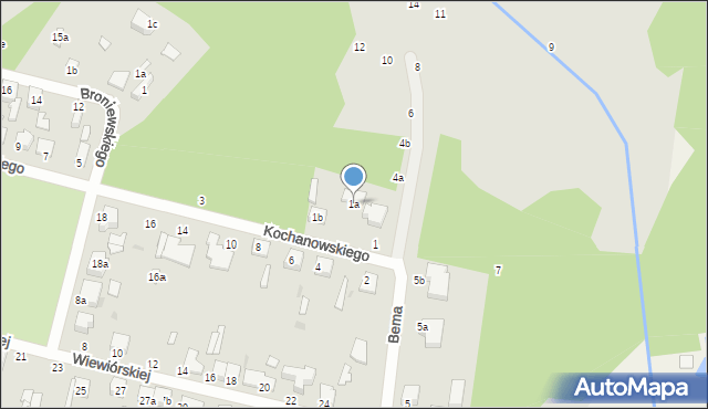 Zgierz, Kochanowskiego Jana, 1a, mapa Zgierz