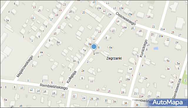 Zgierz, Kołłątaja Hugo, 4, mapa Zgierz