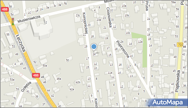 Zgierz, Konopnickiej Marii, 14, mapa Zgierz