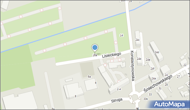 Zgierz, Konstantynowska, 16a, mapa Zgierz