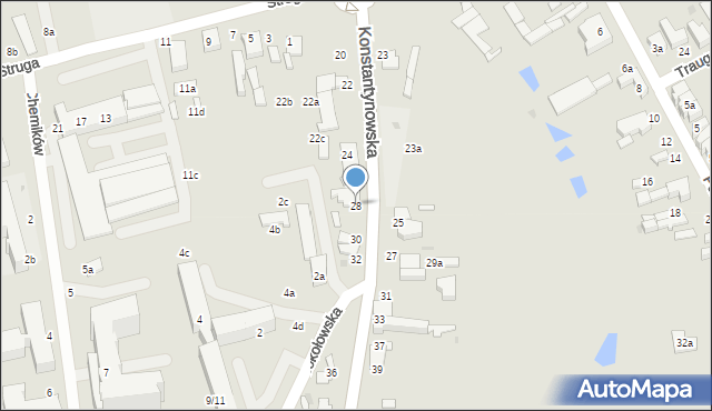 Zgierz, Konstantynowska, 28, mapa Zgierz