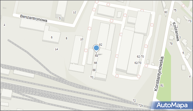 Zgierz, Konstantynowska, 64, mapa Zgierz