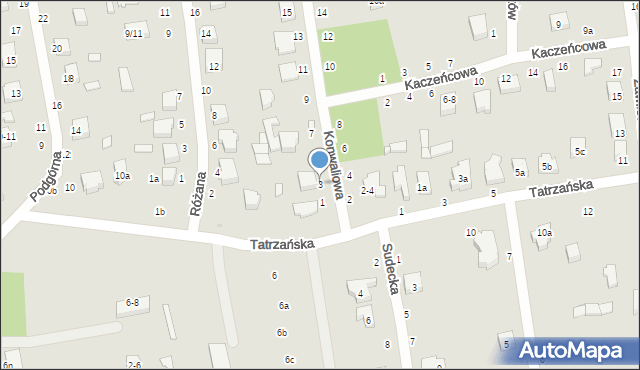 Zgierz, Konwaliowa, 3, mapa Zgierz