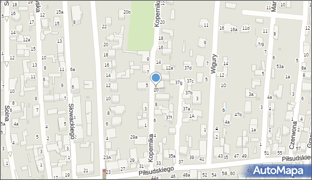 Zgierz, Kopernika Mikołaja, 10, mapa Zgierz