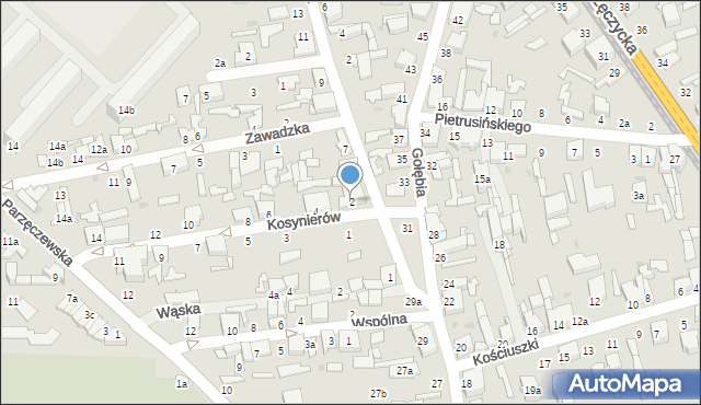 Zgierz, Kosynierów, 2, mapa Zgierz