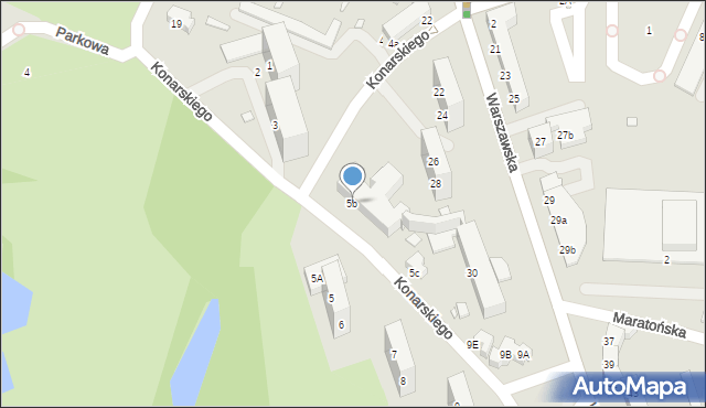 Zgorzelec, Konarskiego Stanisława, 5b, mapa Zgorzelec