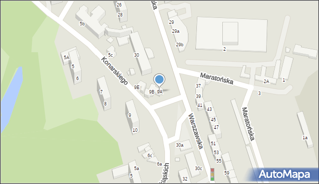 Zgorzelec, Konarskiego Stanisława, 9A, mapa Zgorzelec