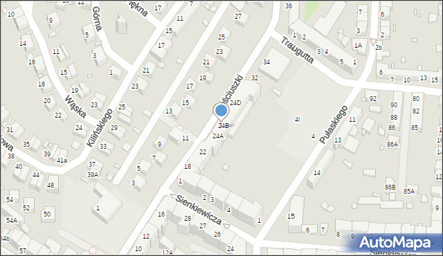 Zgorzelec, Kościuszki Tadeusza, gen., 26, mapa Zgorzelec