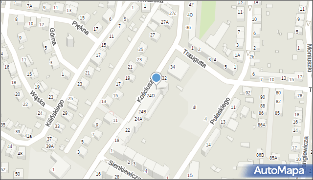 Zgorzelec, Kościuszki Tadeusza, gen., 30, mapa Zgorzelec