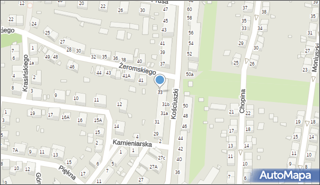 Zgorzelec, Kościuszki Tadeusza, gen., 33, mapa Zgorzelec