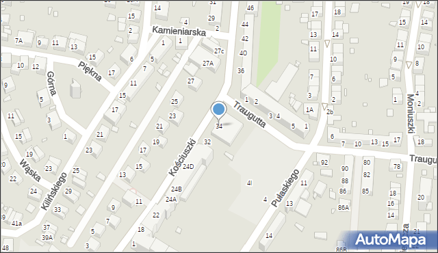 Zgorzelec, Kościuszki Tadeusza, gen., 34, mapa Zgorzelec