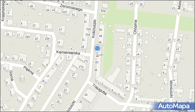 Zgorzelec, Kościuszki Tadeusza, gen., 42, mapa Zgorzelec