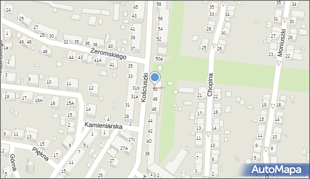 Zgorzelec, Kościuszki Tadeusza, gen., 50, mapa Zgorzelec