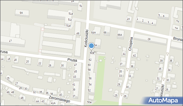 Zgorzelec, Kościuszki Tadeusza, gen., 62a, mapa Zgorzelec