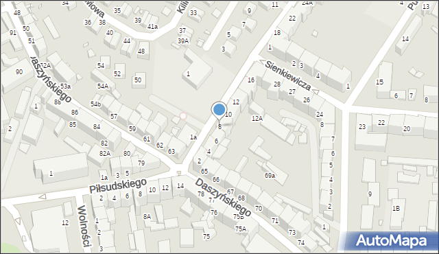 Zgorzelec, Kościuszki Tadeusza, gen., 8, mapa Zgorzelec