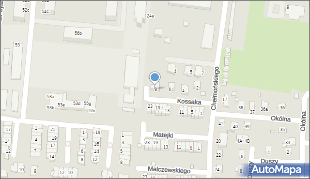 Zgorzelec, Kossaka Juliusza, 8, mapa Zgorzelec