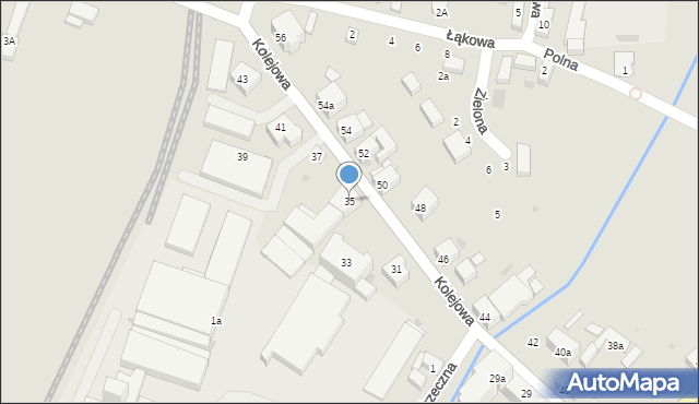 Ziębice, Kolejowa, 35, mapa Ziębice