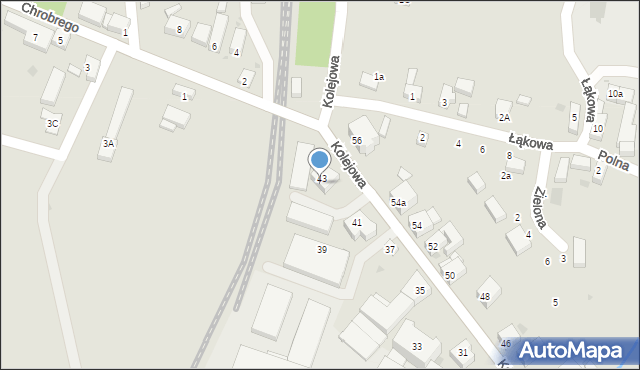 Ziębice, Kolejowa, 36, mapa Ziębice