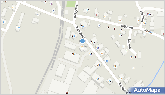 Ziębice, Kolejowa, 41, mapa Ziębice