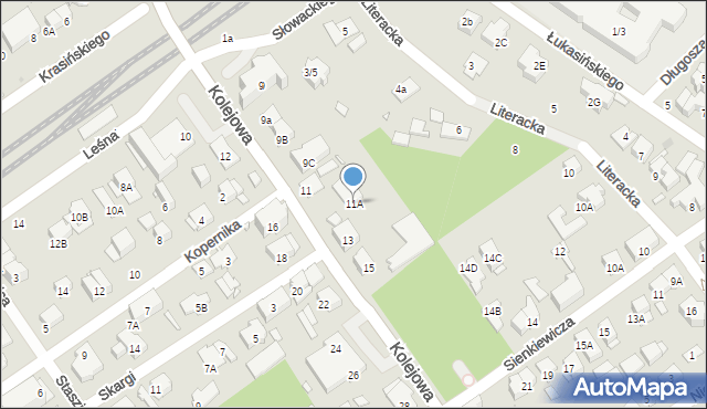 Zielonka, Kolejowa, 11A, mapa Zielonka