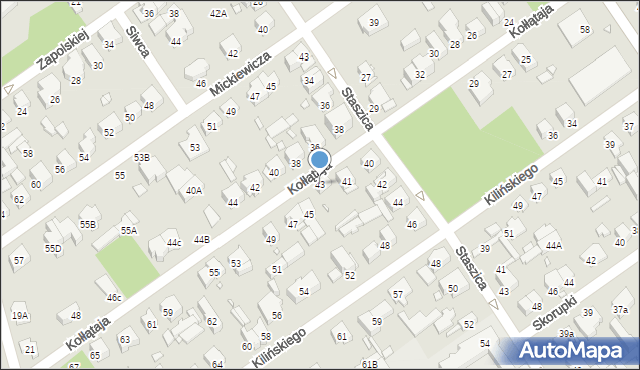 Zielonka, Kołłątaja Hugo, 43, mapa Zielonka