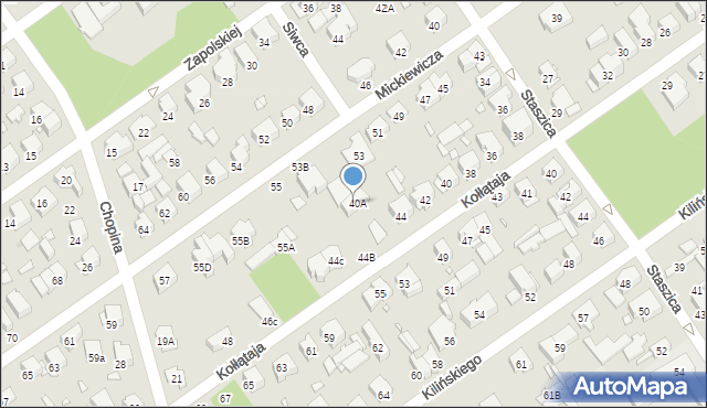 Zielonka, Kołłątaja Hugo, 44a, mapa Zielonka