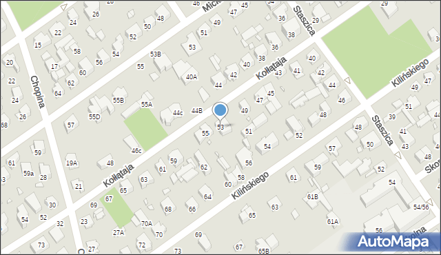 Zielonka, Kołłątaja Hugo, 53, mapa Zielonka