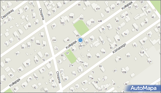 Zielonka, Kołłątaja Hugo, 63, mapa Zielonka