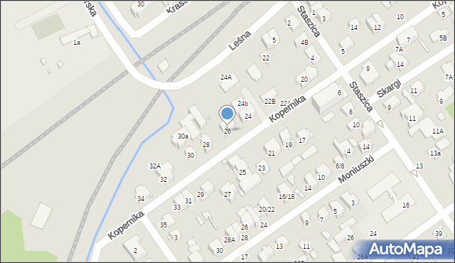Zielonka, Kopernika Mikołaja, 26, mapa Zielonka